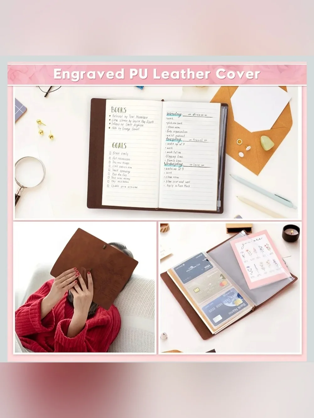 Faith Bundle: Knit Blanket Candle Socks Mug & Spoon Journal Plant - Picture 7 of 8